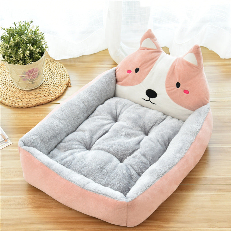 Cozy Pet Bed – Soft Fleece Nest for Cats & Dogs
