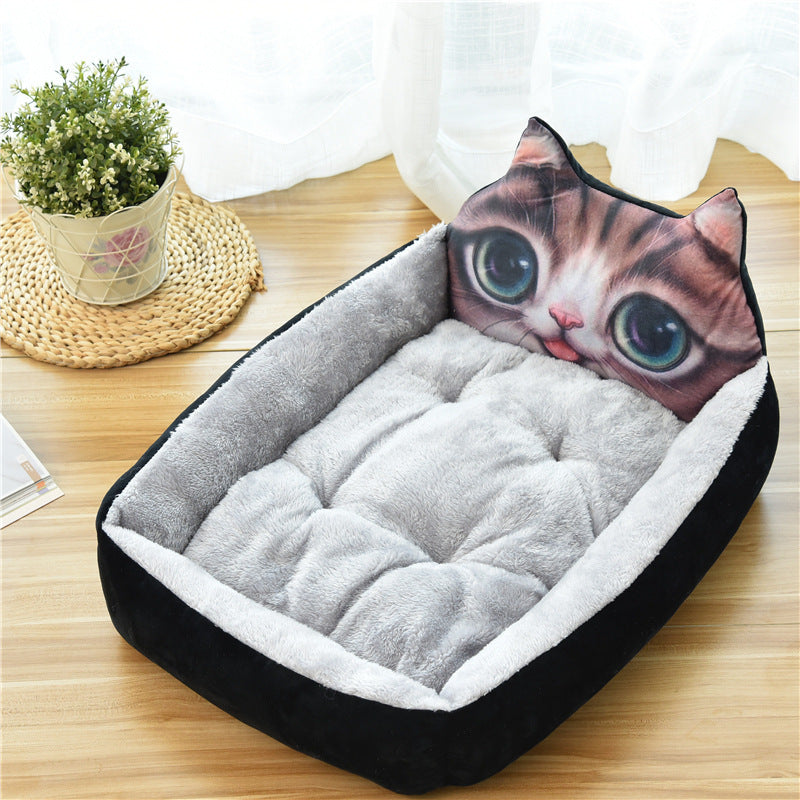 Cozy Pet Bed – Soft Fleece Nest for Cats & Dogs