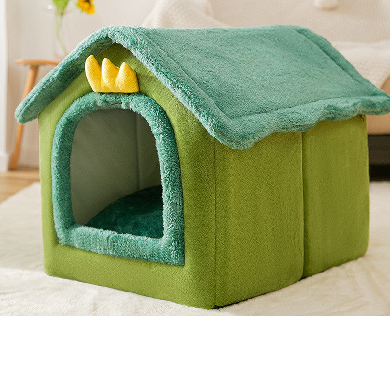 Foldable Dog House Pet Cat Bed Winter Dog Villa Sleep