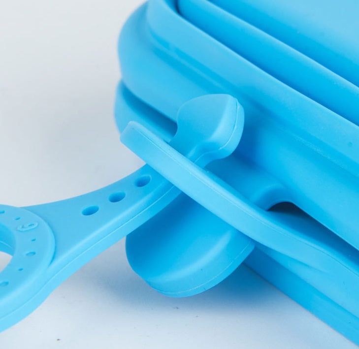Foldable Bowl Dish For Dogs Cat Outdoor Collapsible Silicone Food Water Feeding