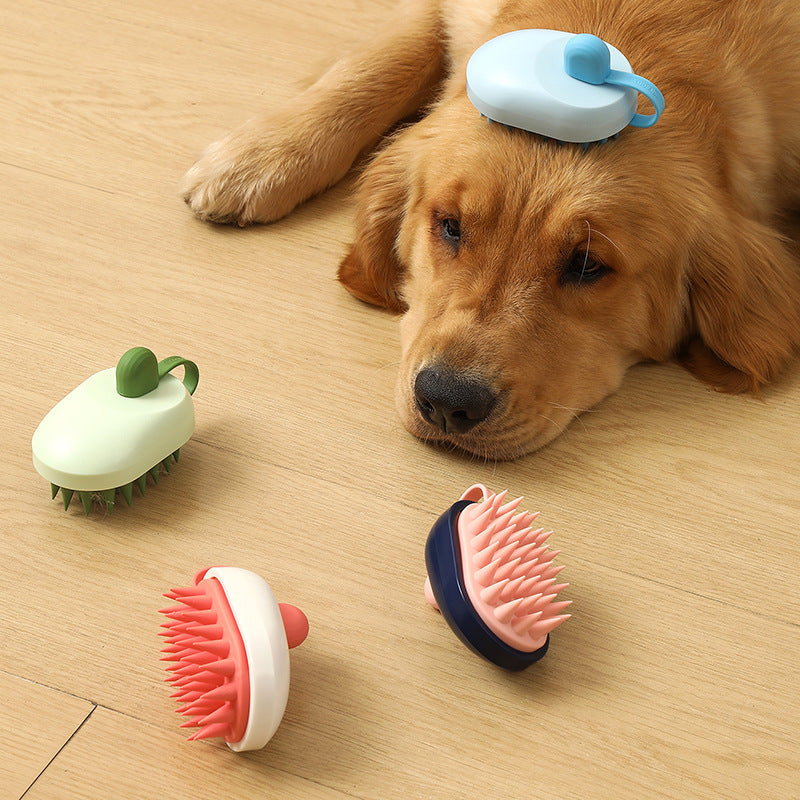 Soft Silicone Pets Hair Remover Comb Handheld Bath