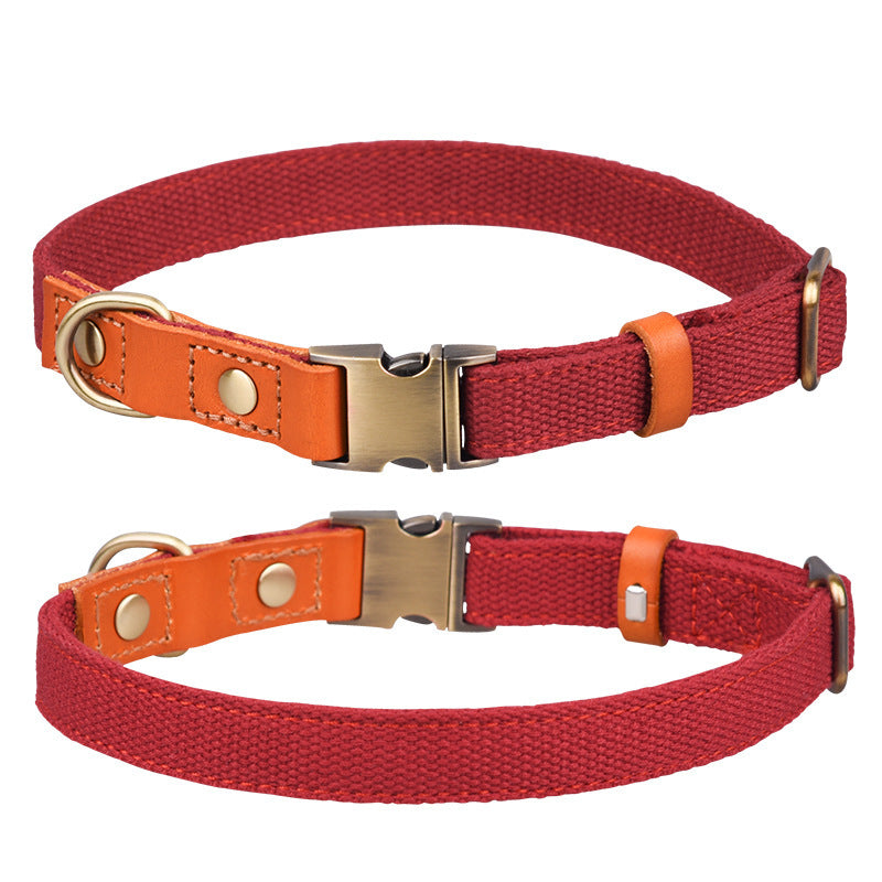 Engraved Pet Collar Comfortable Leather