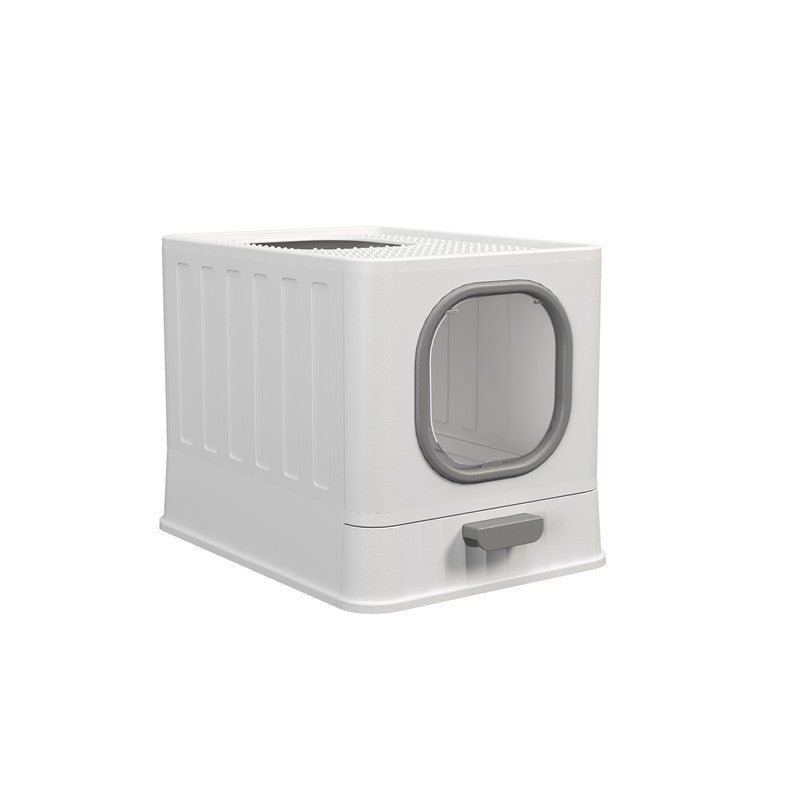 Fully Enclosed Litter Box Large Plastic Folding Deodorant Anti-splash Cat Toilet Cat Cleaning Supplies Wholesale