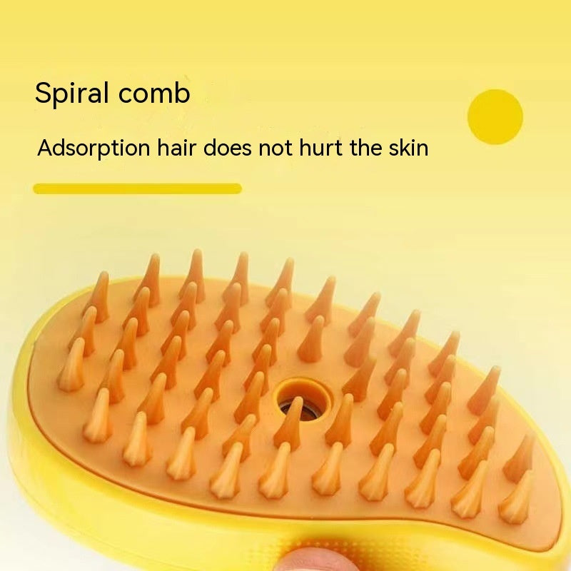 3-in-1 Steam Brush for Pet Grooming and Hair Removal