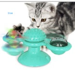 Rotating Windmill Cat Toy with Scratcher
