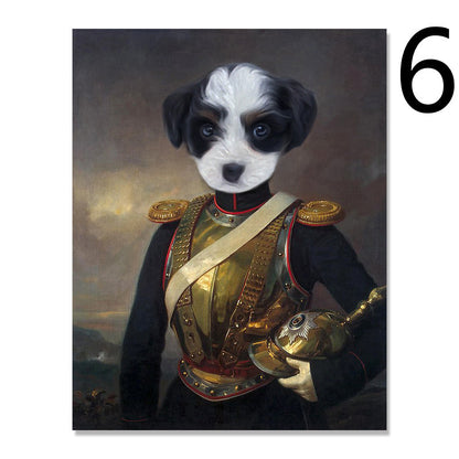 Custom Canvas Poster Pet Portrait Home Decoration