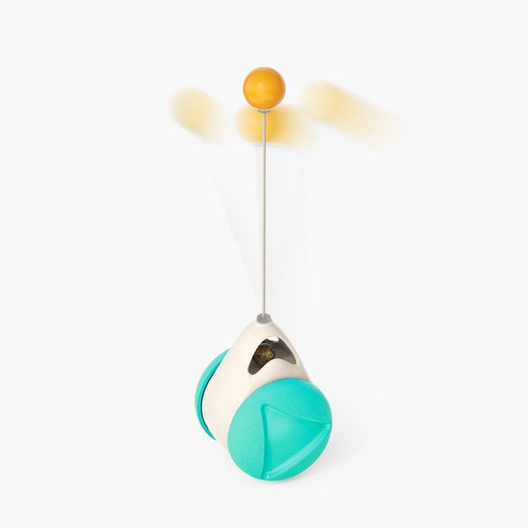 Rotating Windmill Cat Toy with Scratcher
