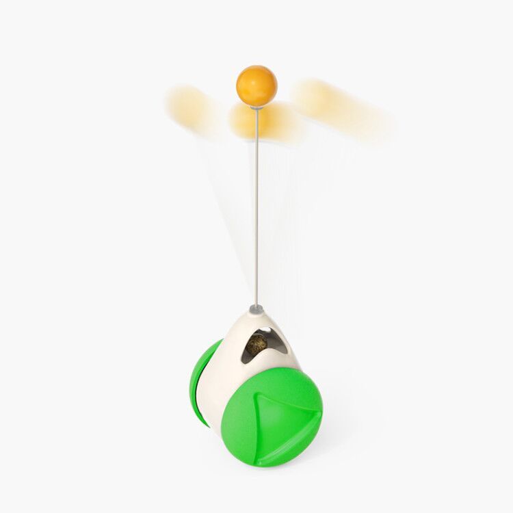 Rotating Windmill Cat Toy with Scratcher