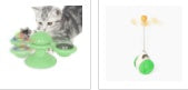 Rotating Windmill Cat Toy with Scratcher