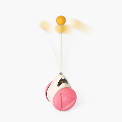 Rotating Windmill Cat Toy with Scratcher