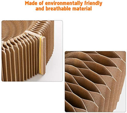 Collapsible Cat Scratcher Lounge Bed Cardboard Cat Bed