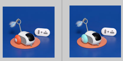Remote Control Smart Cat Toy Car USB Charging