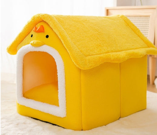 Foldable Dog House Pet Cat Bed Winter Dog Villa Sleep