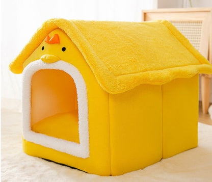 Foldable Dog House Pet Cat Bed Winter Dog Villa Sleep