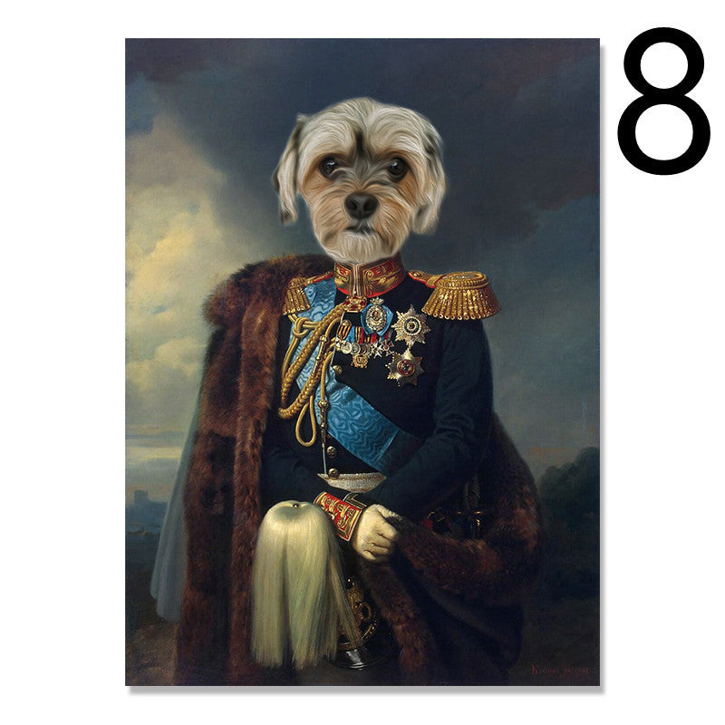 Custom Canvas Poster Pet Portrait Home Decoration