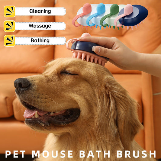 Soft Silicone Pets Hair Remover Comb Handheld Bath