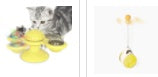 Rotating Windmill Cat Toy with Scratcher