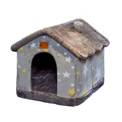 Foldable Dog House Pet Cat Bed Winter Dog Villa Sleep